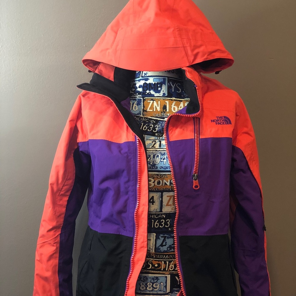 The North Face colorful weather proof coat